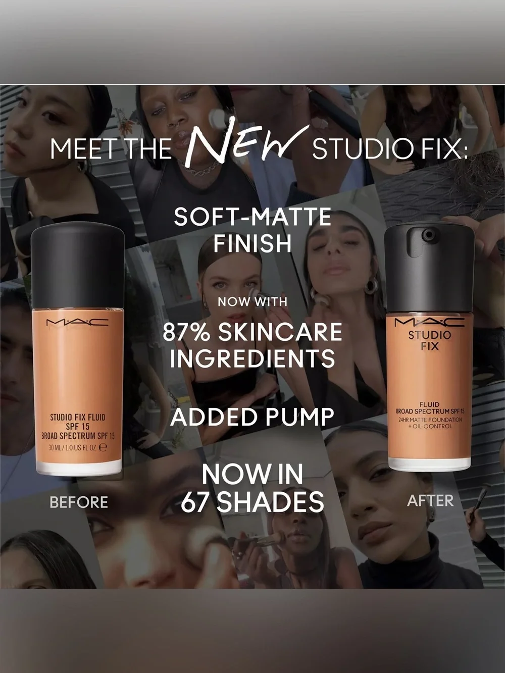 NEW MAC Studio Fix Fluid SPF 15 Foundation - Shade NC25 (Warm Beige) BNIB